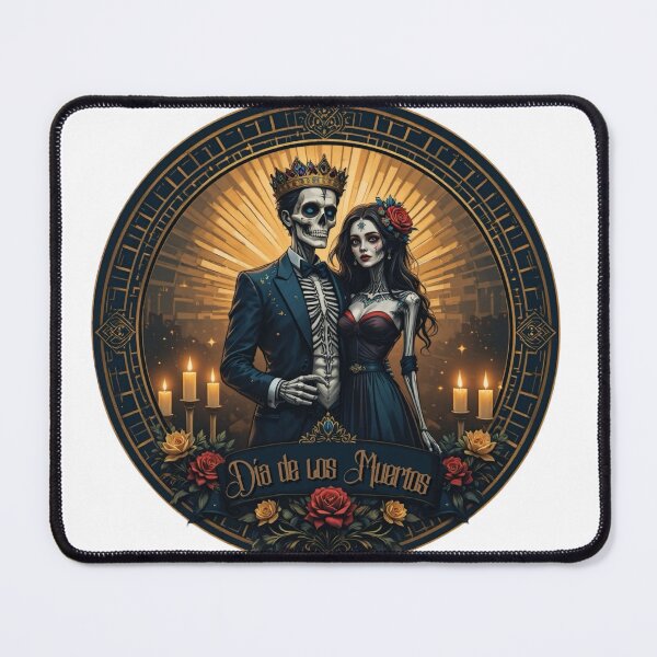 Item preview, Day of the Dia de los Muertos Couple Art Deco designed and sold by AQUILAKREO.