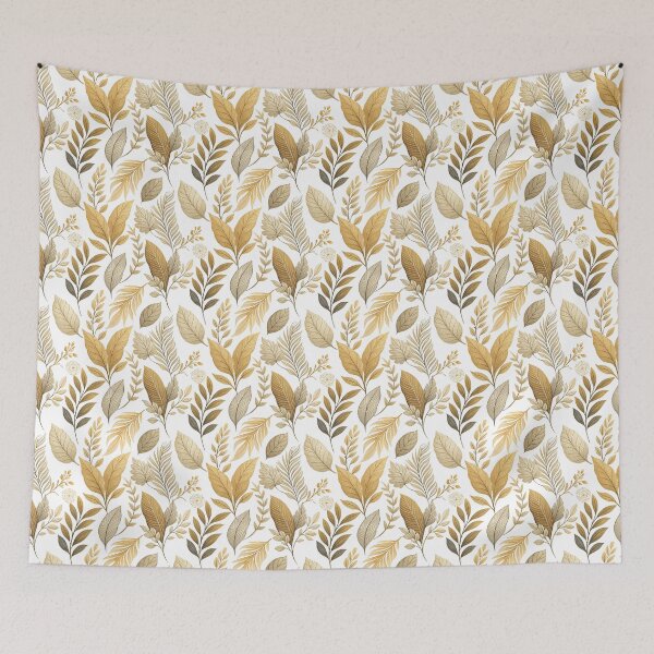 Item preview, Elegant and chic autumn leaves with golden colors designed and sold by Merrylands Artshop.