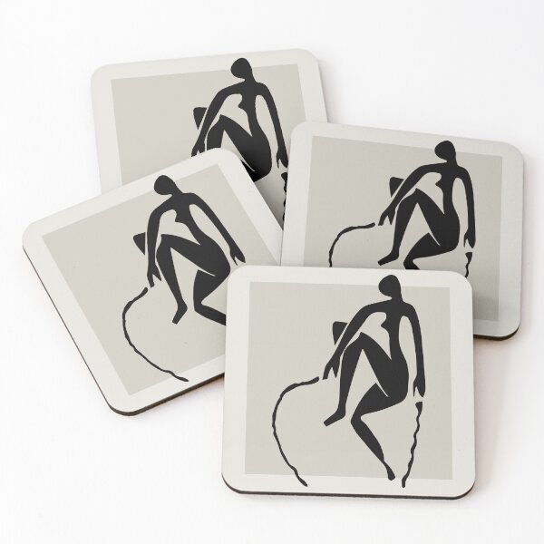 Item preview, Nu Bleu - Corde à Sauter (Blue Nude, Skipping Rope) - Matisse Inspired Cut-Out Art designed and sold by artswag.