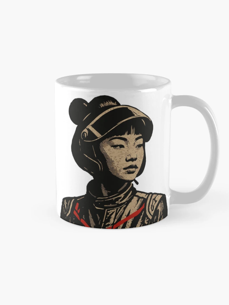 Aperçu 3 sur 6. Mug à café avec l'œuvre Street Racer Rising créée et vendue par BruDesignLab.