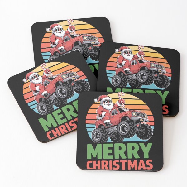 Item preview, Merry Christmas Santa Monster Truck Xmas designed and sold by tabdejinti.