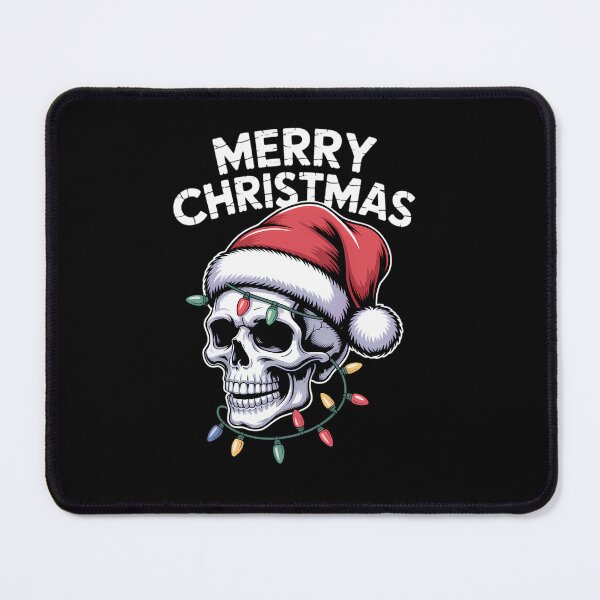 Item preview, Merry Christmas Skull Santa Xmas Skeleton Head designed and sold by tabdejinti.