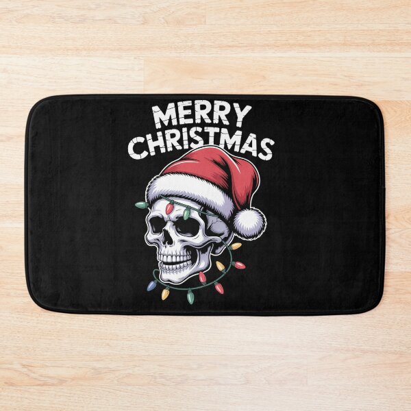 Item preview, Merry Christmas Skull Santa Xmas Skeleton Head designed and sold by tabdejinti.