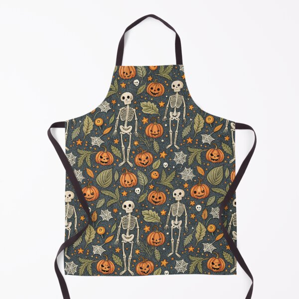 Item preview, Spooky skeletons and pumpkins in October designed and sold by Merrylands Artshop.