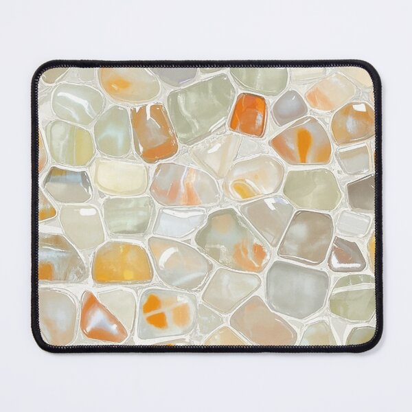 Item preview, Polished River Pebble Mosaic designed and sold by zzz888.