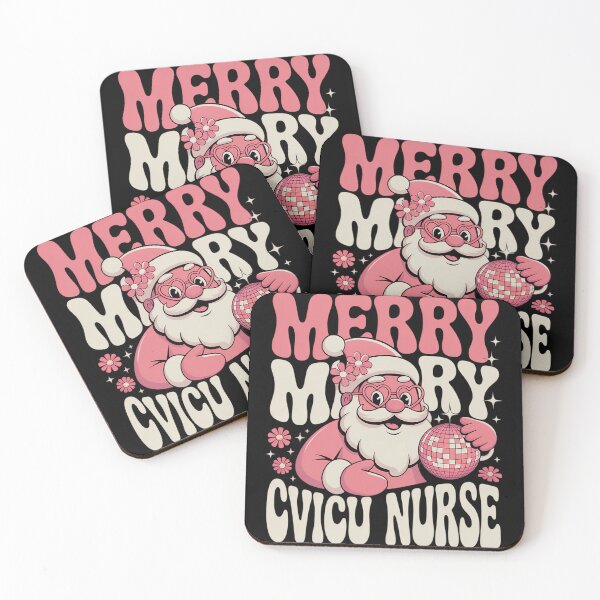 Item preview, Merry CVICU Nurse Christmas Pink CVICU Nurse designed and sold by tabdejinti.