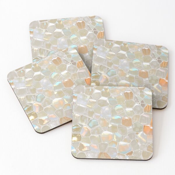 Item preview, Iridescent Gemstone Pebble Mosaic designed and sold by zzz888.