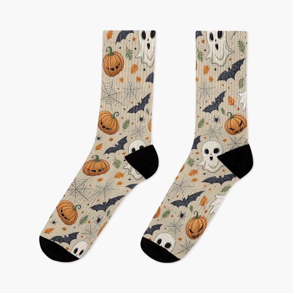 Item preview, Cute and spooky ghosts and skulls in Halloween designed and sold by Merrylands Artshop.