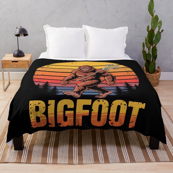 Item preview, Funny Sasquatch Bigfoot Lacrosse 80s designed and sold by Turbotine.