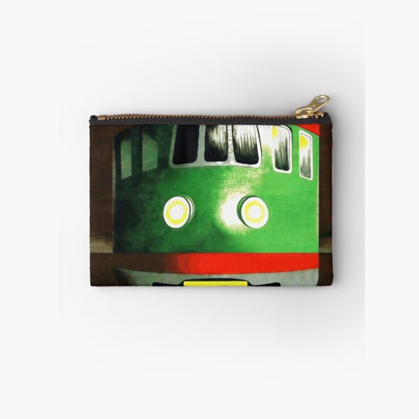 Item preview, Vintage Train Art Poster | Mid-20th Century Style | Retro Travel Decor | Green & Red Railway Wall Art | Noord Zuid Design designed and sold by artofuniverse.