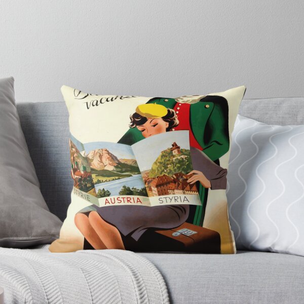 Item preview, Vintage Steiermark Travel Poster | Art Deco & Modernist Style | Mid-20th Century Austria Tourism | Elegant Wall Art designed and sold by artofuniverse.