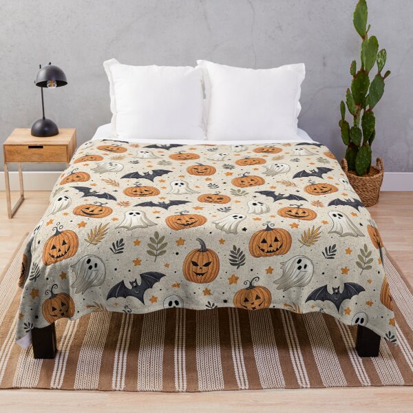 Item preview, Spooky ghosts , bats and pumpkins designed and sold by Merrylands Artshop.