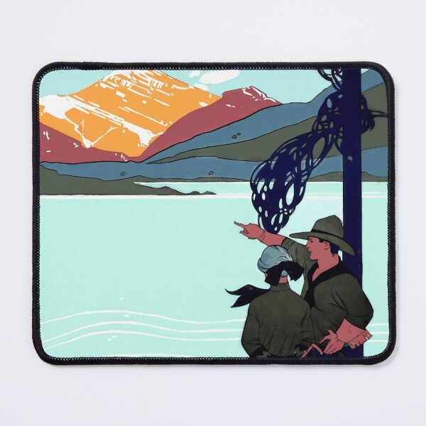 Item preview, Vintage Jasper National Park Poster | Mount Edith Cavell Print | Art Deco Travel Decor | Canadian Railway & Adventure Art designed and sold by artofuniverse.