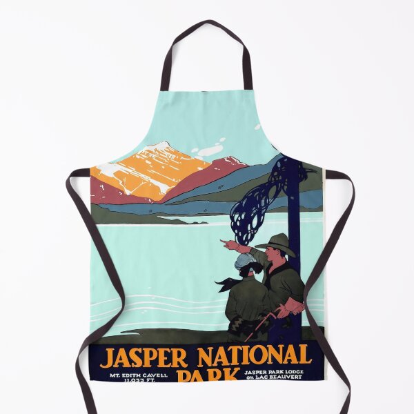 Item preview, Vintage Jasper National Park Poster | Mount Edith Cavell Print | Art Deco Travel Decor | Canadian Railway & Adventure Art designed and sold by artofuniverse.