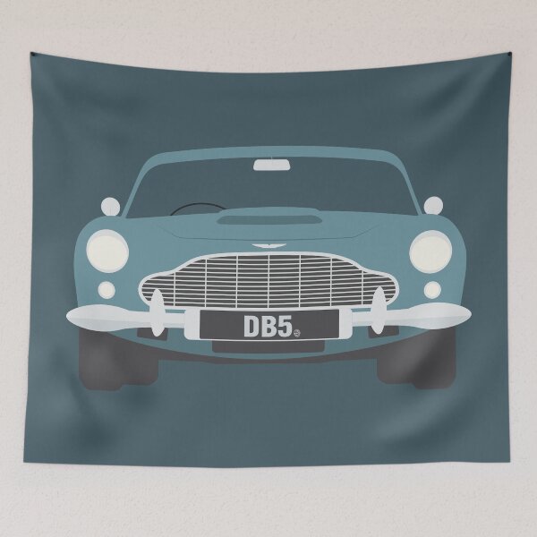 Artikelvorschau, Klassischer britischer Sportwagen – Oldtimer-Illustration aus den 1960er Jahren entworfen und verkauft von Bram Donker.