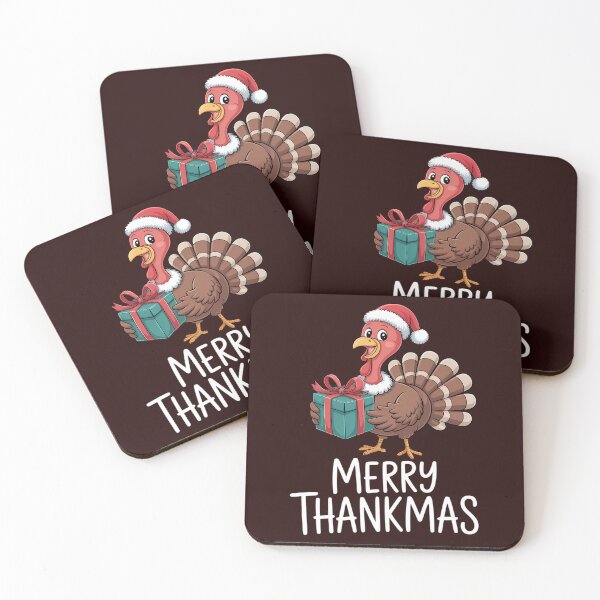 Item preview, Merry Thankmas Santa Turkey Day Thanksgiving Christmas designed and sold by ticlitule.
