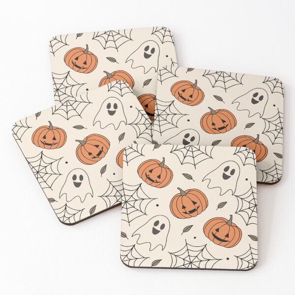 Item preview, Cute ghosts and pumpkins for Halloween designed and sold by Merrylands Artshop.