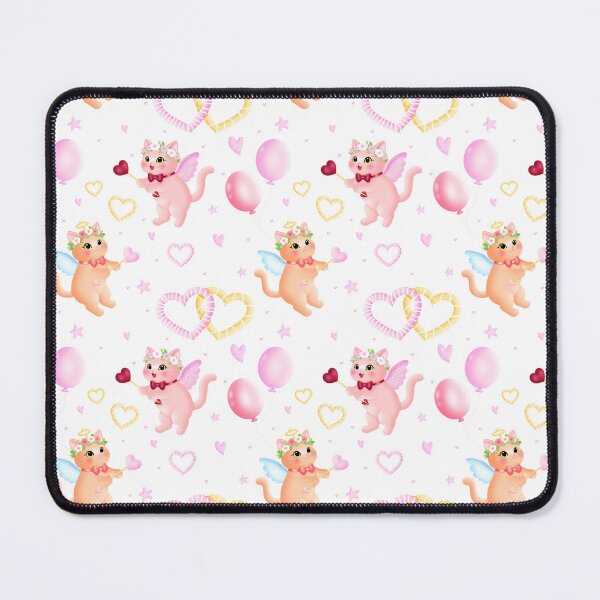 Item preview, Valentine Cupid Cats Seamless designed and sold by KJackArtwork.