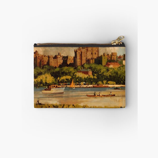 Item preview, Vintage Travel Poster of The Castles of Britain | Windsor Castle Art | Romanticized Architecture & Scenic Landscape designed and sold by artofuniverse.