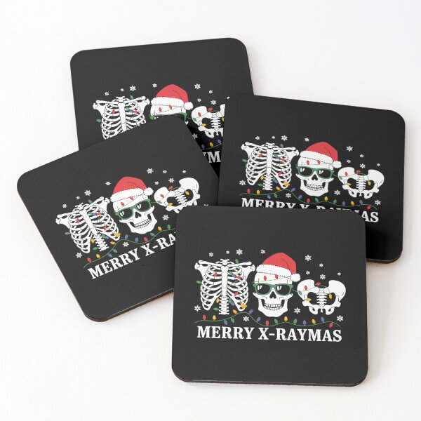 Item preview, Merry X-Raymas Skeleton Rib Cage Radiology Skull Christmas designed and sold by ticlitule.