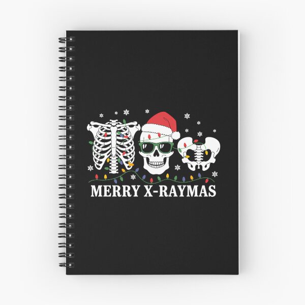 Artikelvorschau, Frohe Weihnachten mit Röntgenstrahlen, Skelett, Brustkorb, Radiologie, Totenkopf entworfen und verkauft von ticlitule.