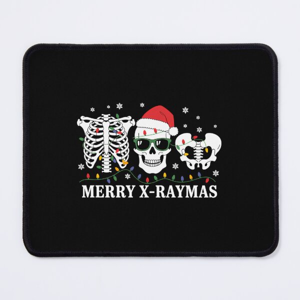 Item preview, Merry X-Raymas Skeleton Rib Cage Radiology Skull Christmas designed and sold by ticlitule.