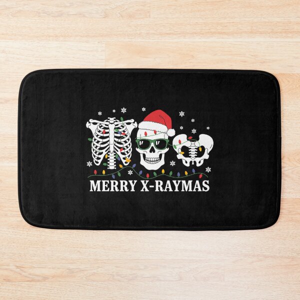 Item preview, Merry X-Raymas Skeleton Rib Cage Radiology Skull Christmas designed and sold by ticlitule.