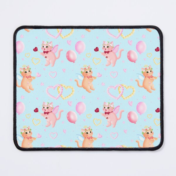 Item preview, Valentine Cupid Cats Seamless designed and sold by KJackArtwork.