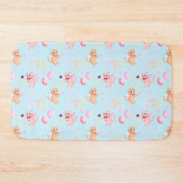 Item preview, Valentine Cupid Cats Seamless designed and sold by KJackArtwork.