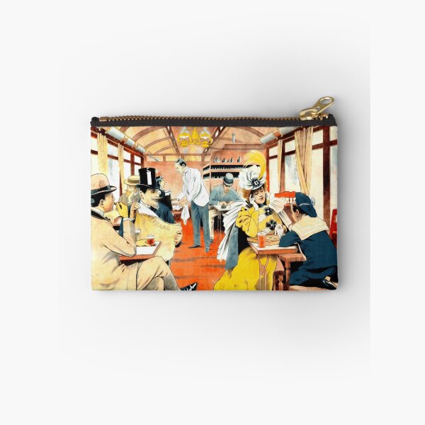 Item preview, Vintage French Railway Poster | Compagnie des Wagons Bars Art Nouveau | Elegant Train Travel Decor & Wall Art designed and sold by artofuniverse.