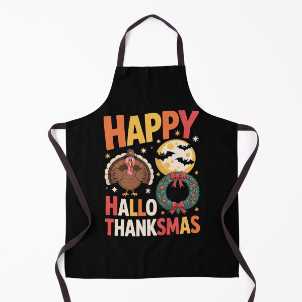 Item preview, Happy Hallothanksmas Halloween Thanksgiving Christmas designed and sold by DeadlockCrew.