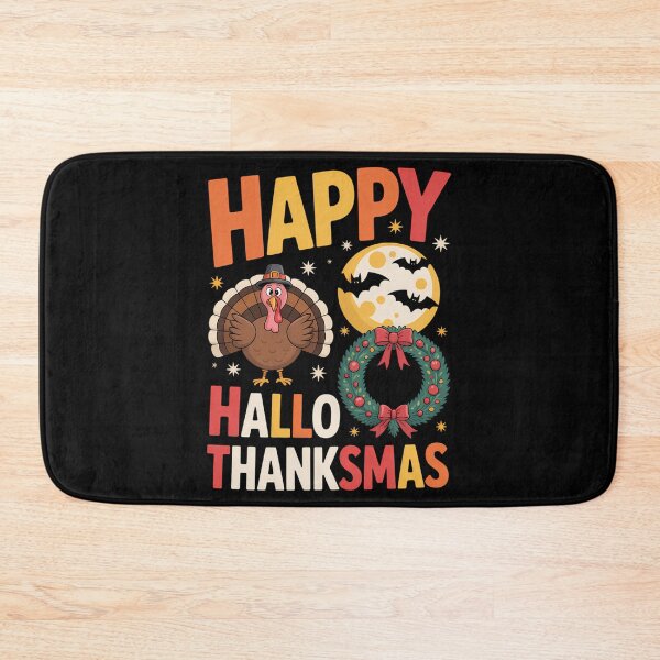 Item preview, Happy Hallothanksmas Halloween Thanksgiving Christmas designed and sold by DeadlockCrew.