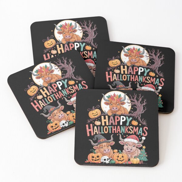 Item preview, Happy Halloween Thanksgiving Christmas Cow Holiday designed and sold by DeadlockCrew.