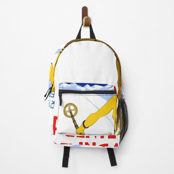 Item preview, Vintage Puente del Inca Travel Poster | Art Deco Style Skiing Scene | Argentina Winter Sports | Bold Colors & Geometric Design designed and sold by artofuniverse.