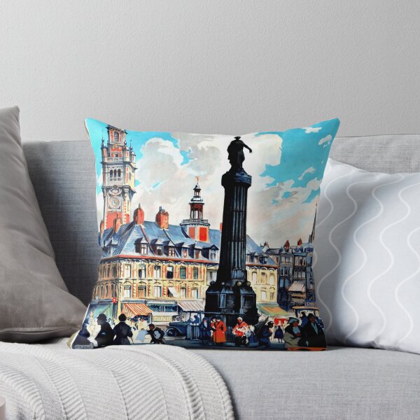 Item preview, Vintage Lille Travel Poster | Art Deco Style | Northern France | Chemins de Fer du Nord | Historic & Cultural Charm designed and sold by artofuniverse.