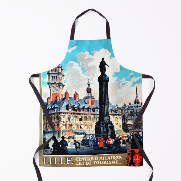 Item preview, Vintage Lille Travel Poster | Art Deco Style | Northern France | Chemins de Fer du Nord | Historic & Cultural Charm designed and sold by artofuniverse.