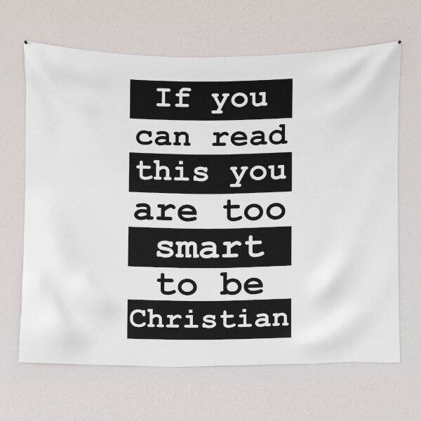Item preview, Too smart to be Christian designed and sold by GetItGiftIt.