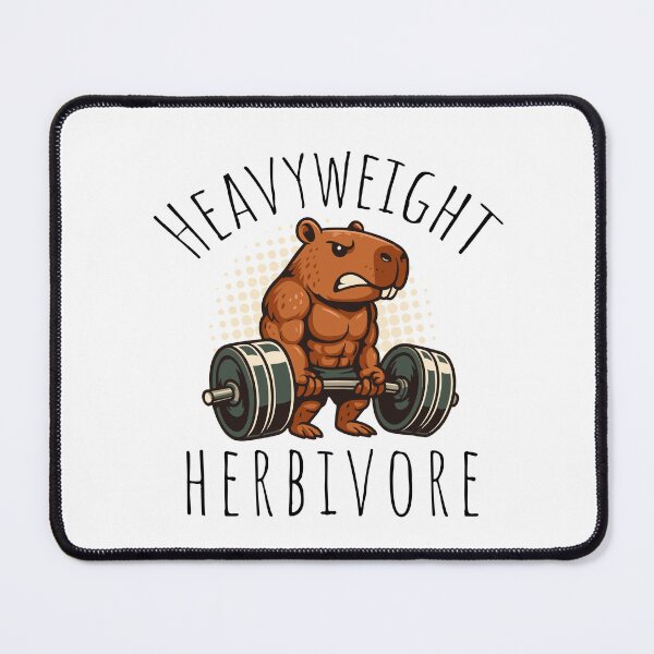Item preview, Muscular capybara lifts weight designed and sold by paulrommer.