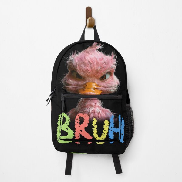 Item preview, "BRUH." Unhappy 3D Pink Duck designed and sold by WHITE FLAME PRINTS.