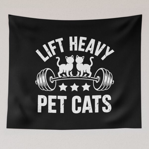 Item preview, Pet Cat Bodybuilding Weightlifting Cat Lovers designed and sold by blueyeeti.