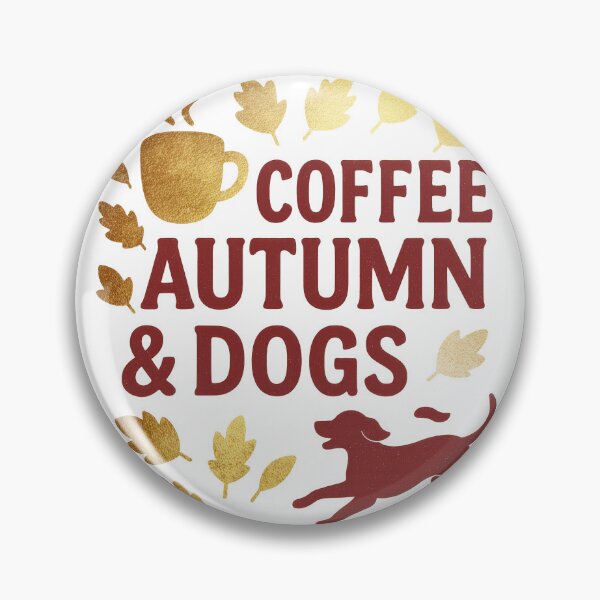 Item preview, Fall Coffee and Dog Lover Typography designed and sold by olenapetol.