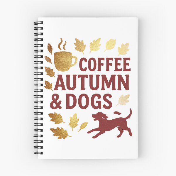 Item preview, Fall Coffee and Dog Lover Typography designed and sold by olenapetol.