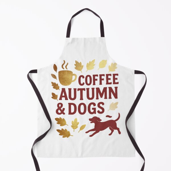 Item preview, Fall Coffee and Dog Lover Typography designed and sold by olenapetol.