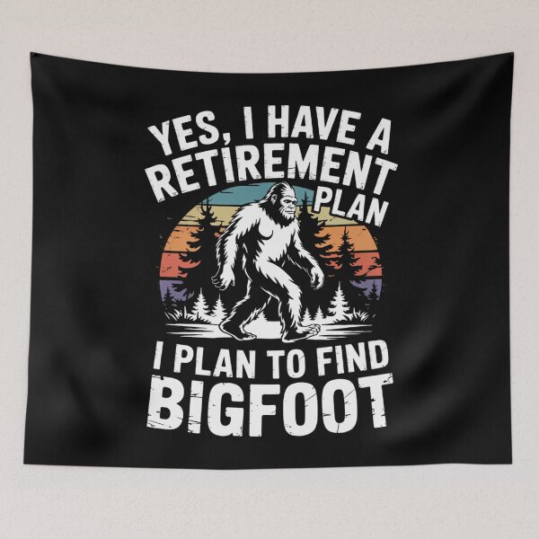 Item preview, Retirement Plan Bigfoot Funny Animal designed and sold by blueyeeti.