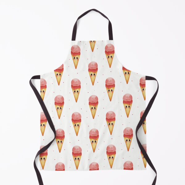 Item preview, Kawaii Pastel Ice Cream Cone – Cute Dessert Illustration designed and sold by GoldenAcornArt.
