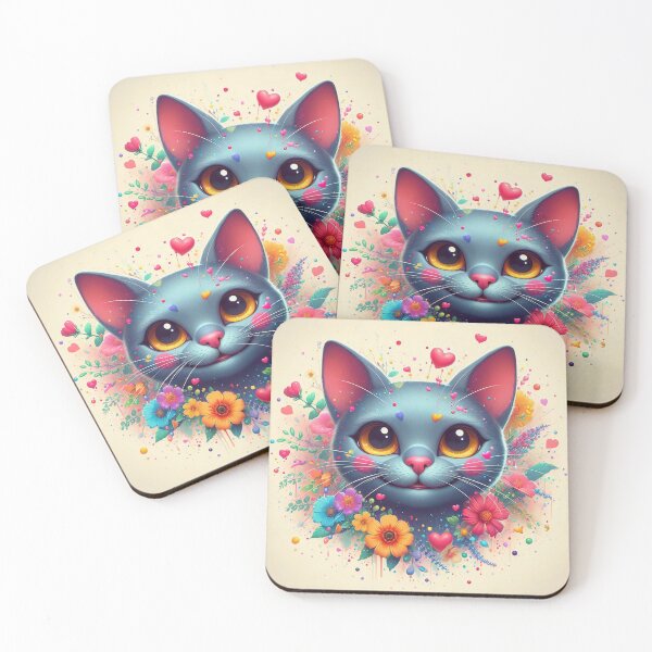 Item preview, Bombay Cat with Hearts and Blossoms designed and sold by Cuddle critters.