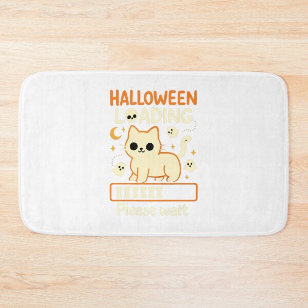 Item preview, Cute Halloween Cat with Ghosts and Moon designed and sold by RuweisVibes.