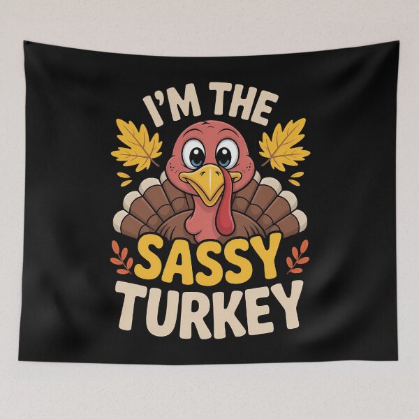 Item preview, Thanksgiving  Sassy Turkey Family Funny designed and sold by blueyeeti.