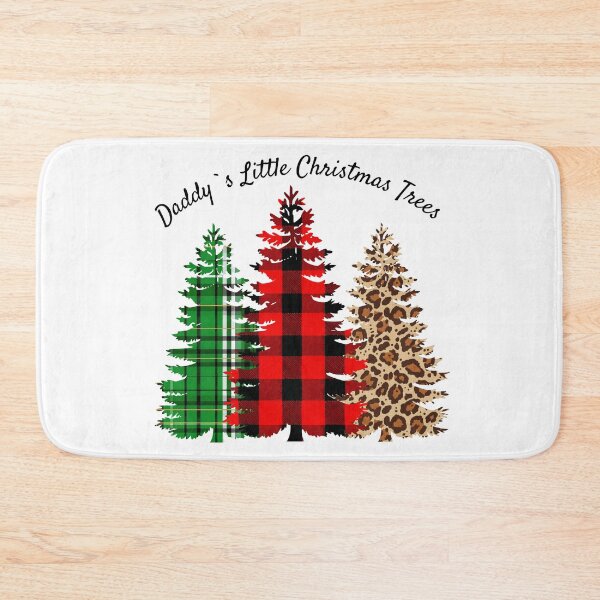 Item preview, Daddy's Little Christmas Trees (3)  | Plaid Leopard Print Dad of Three Matching Gift designed and sold by -justb-.