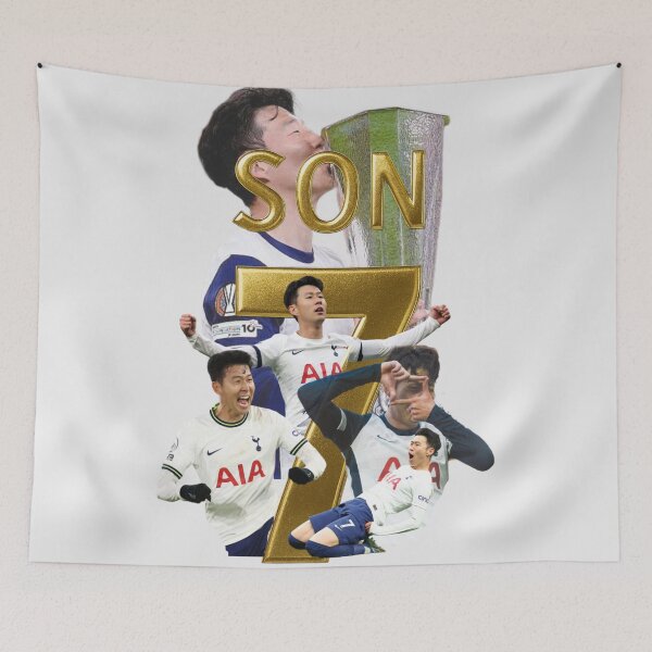 Item preview, Son Heung-min Tottenham Tribute – Gold Name & Number Design designed and sold by Kings Clothing.